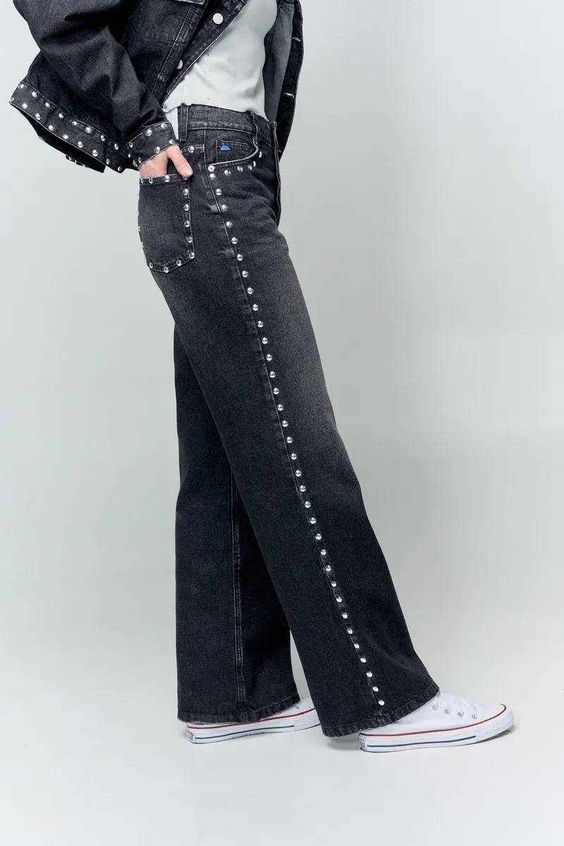 Set spotted jean and jacket