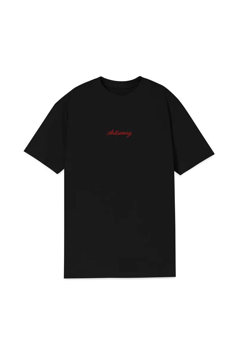 Black Regular Fit T-Shirt (Artisanry)