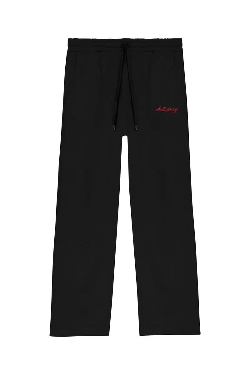 Black Regular Fit Joggers (Artisanry)