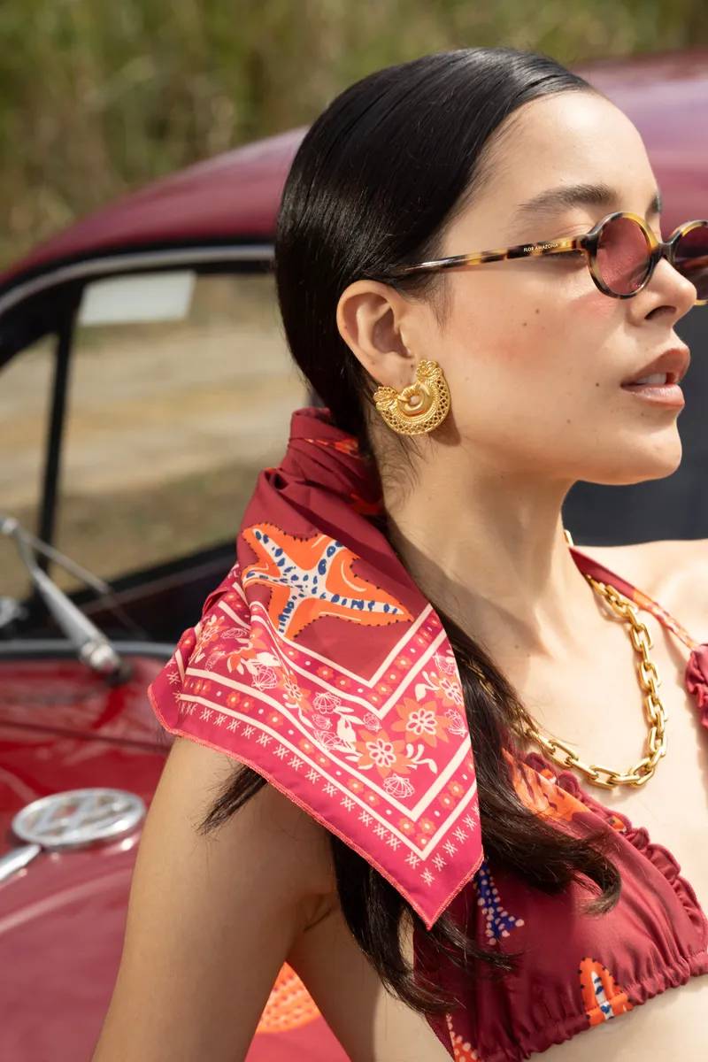 ESTRELLA DE MAR RED SCARF