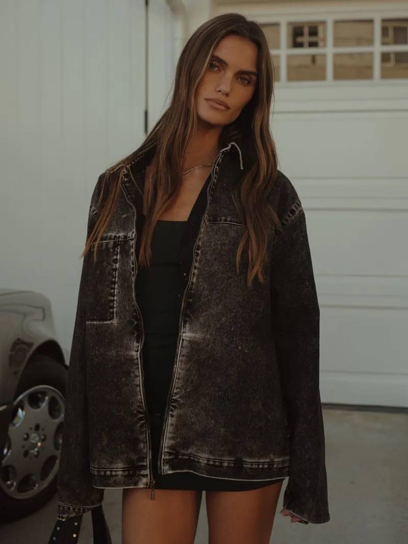 LIMITED VELVET JACKET - VELVET BLACK