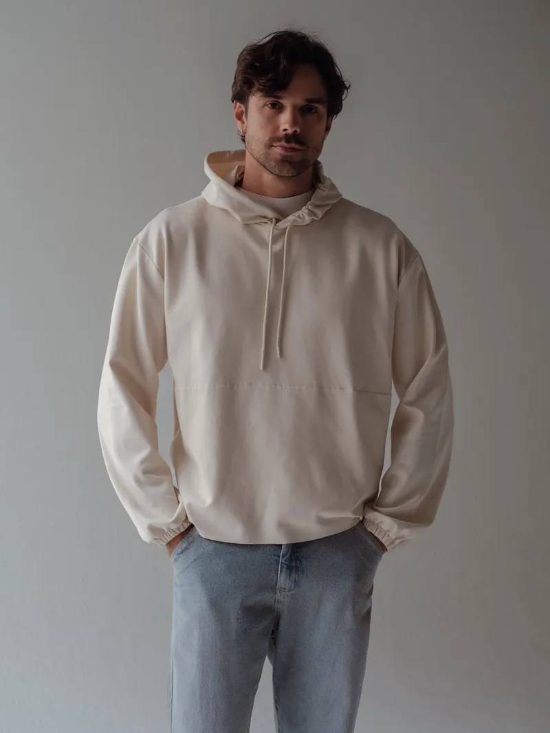 CUT CLEAN HOODIE - SEA SALT