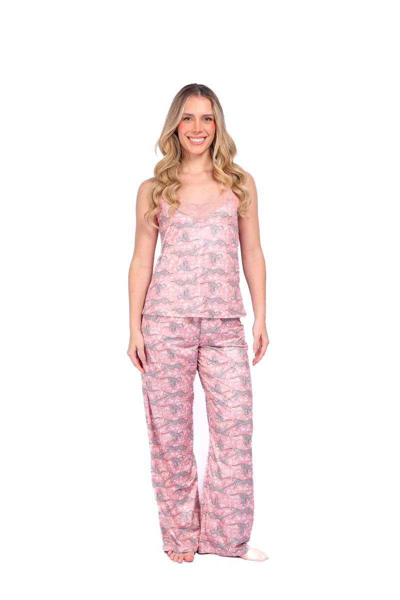 Pijama mujer pantalón blusa tirantes