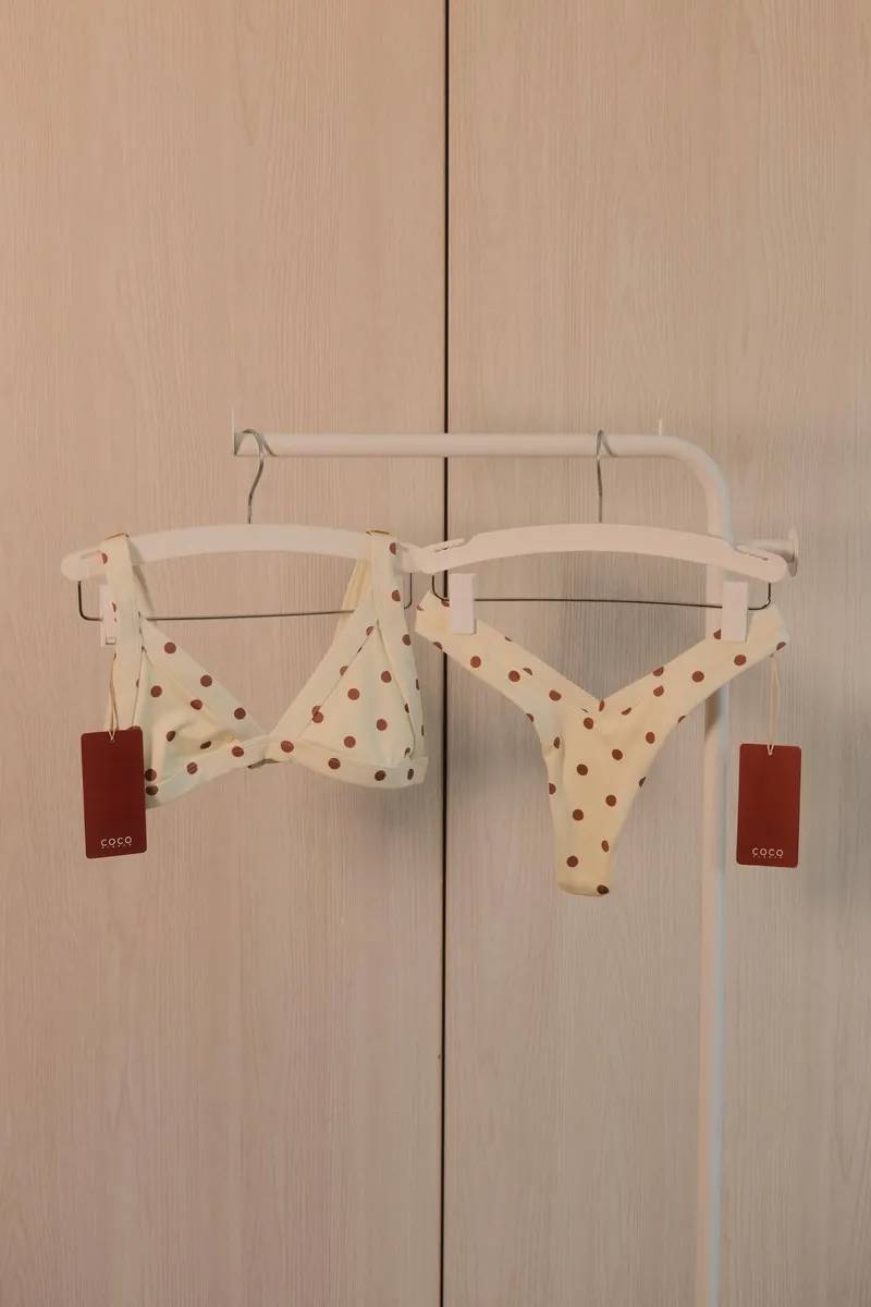 BIKINI COCO - CREAM POLKA DOTS